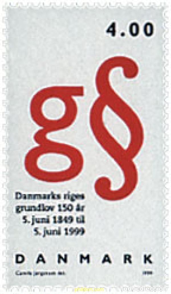 Sellos: 51497 MNH DINAMARCA 1999 150 ANIVERSARIO DE LA CONSTITUCION