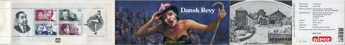 Sellos: 3719 MNH DINAMARCA 1999 150 ANIVERSARIO DE LA PRIMERA REVISTA DANESA