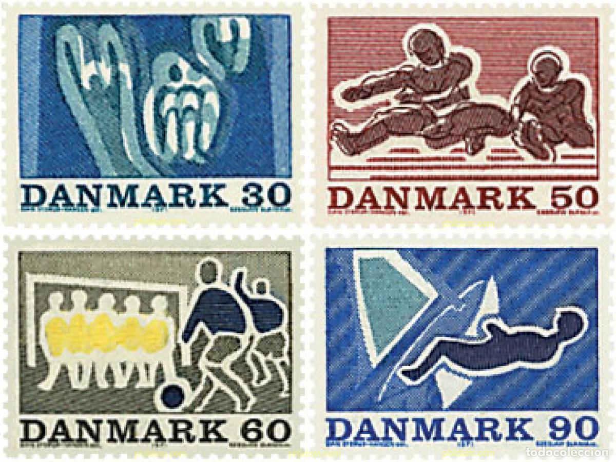 Sellos: 96014 MNH DINAMARCA 1971 DEPORTES