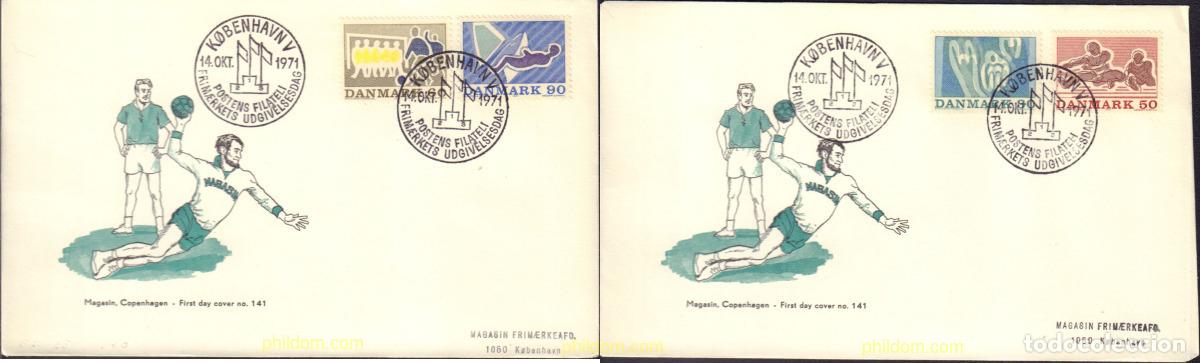 Sellos: 376124 MNH DINAMARCA 1971 DEPORTES