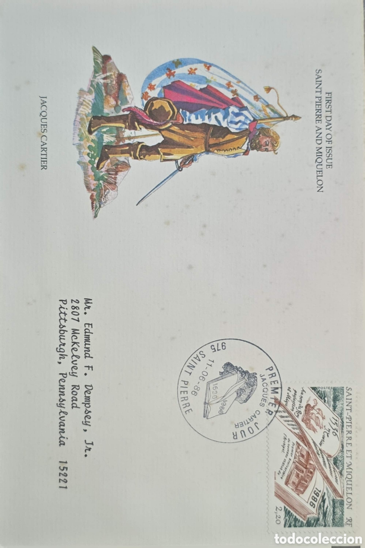 Sellos: CA)Saint Pierre and Miquelon (French overseas collectivity) ​ 1986 (Specifically June 11, 1986,