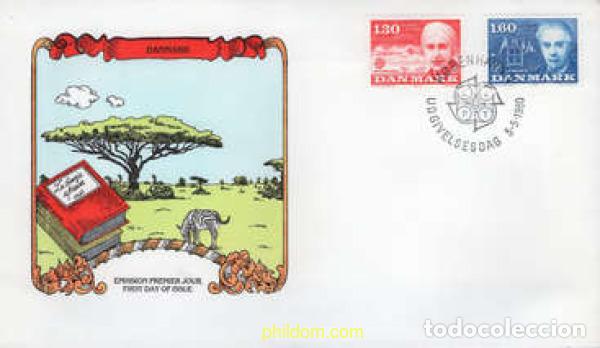 Sellos: 633270 MNH DINAMARCA 1980 EUROPA CEPT. GENTE FAMOSA