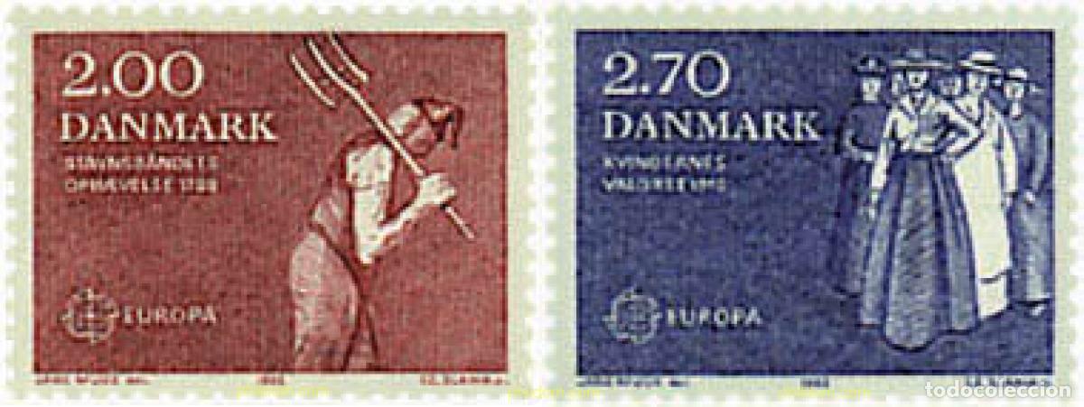 Sellos: 96155 MNH DINAMARCA 1982 EUROPA CEPT. HISTORIA