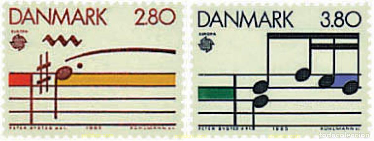 Sellos: 96200 MNH DINAMARCA 1985 EUROPA CEPT. A&Ntilde;O EUROPEO DE LA MUSICA