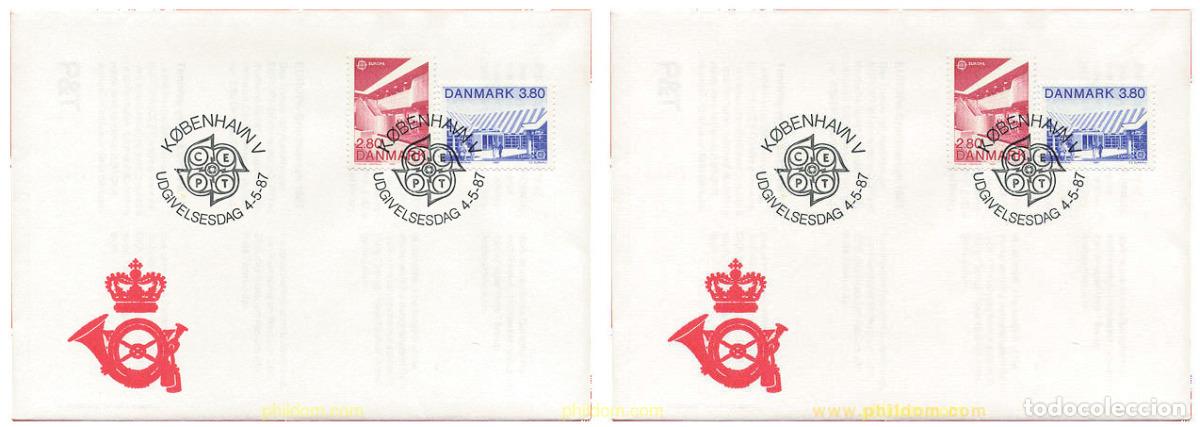 Sellos: 24110 MNH DINAMARCA 1987 EUROPA CEPT. ARQUITECTURA MODERNA