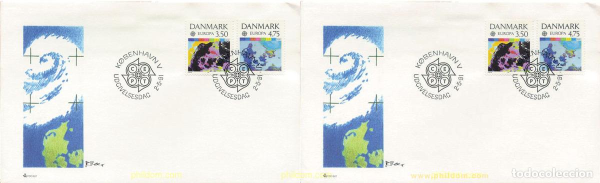 Sellos: 24259 MNH DINAMARCA 1991 EUROPA CEPT. TELECOMUNICACIONES
