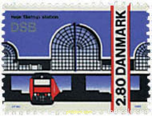Sellos: 96223 MNH DINAMARCA 1986 INAUGURACION DE LA ESTACION DE HOJE TASTRUP