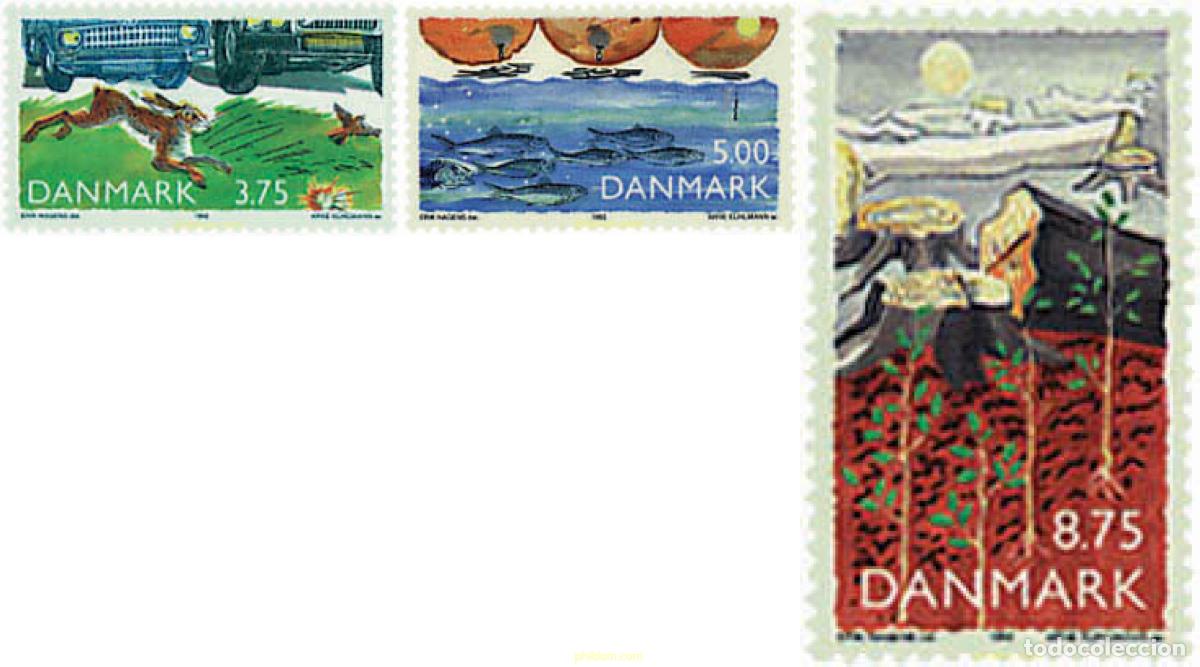 Sellos: 96375 MNH DINAMARCA 1992 PROTECCION DE LA NATURALEZA