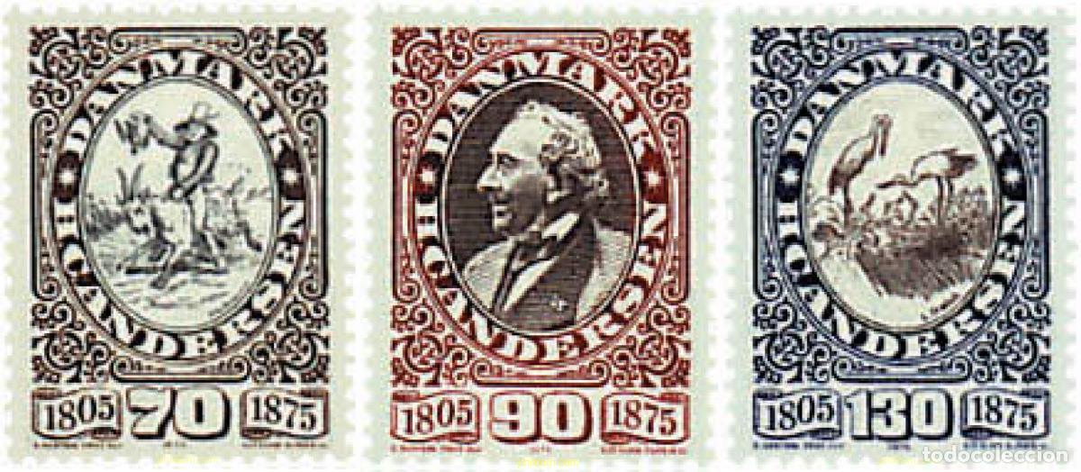 Sellos: 96038 MNH DINAMARCA 1975 CENTENARIO DE LA MUERTE DE H.C. ANDERSEN