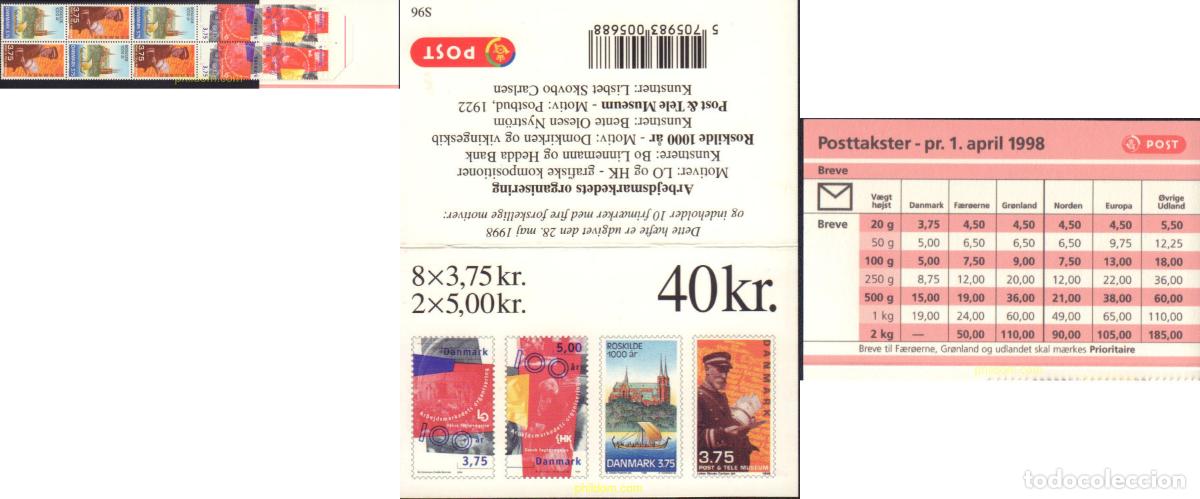 Sellos: 157976 MNH DINAMARCA 1998 CENTENARIO DEL MERCADO DEL TRABAJO