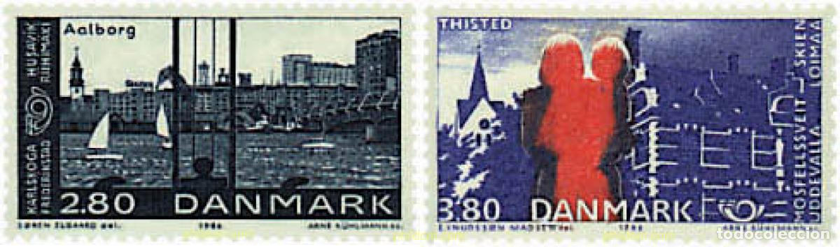 Sellos: 96222 MNH DINAMARCA 1986 NORDEN 86. CIUDADES HERMANADAS EN ESCANDINAVIA