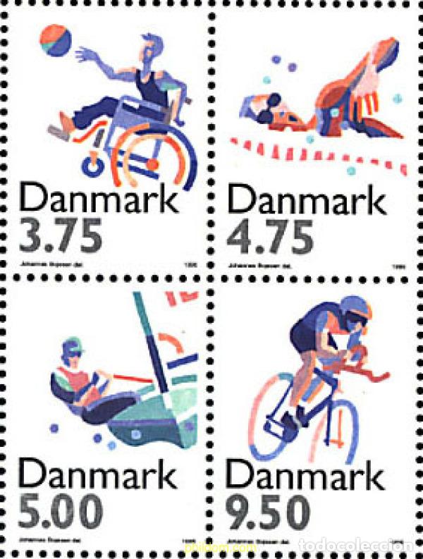 Sellos: 364608 MNH DINAMARCA 1996 CENTENARIO DE LOS JUEGOS OLIMPICOS