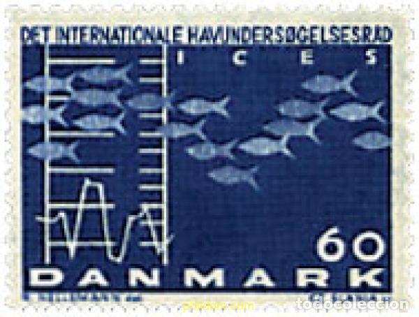 Sellos: 95964 MNH DINAMARCA 1964 CONFERENCIA DEL CONSEJO INTERNACIONAL PARA LA EXPLOTACION DE LOS MARES