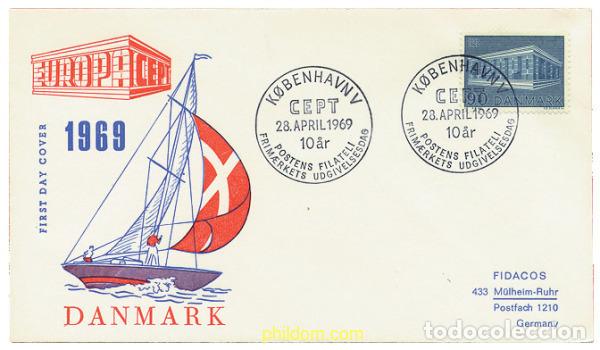 Sellos: 23609 MNH DINAMARCA 1969 EUROPA CEPT. 10 ANIVERSARIO DE LA CEPT