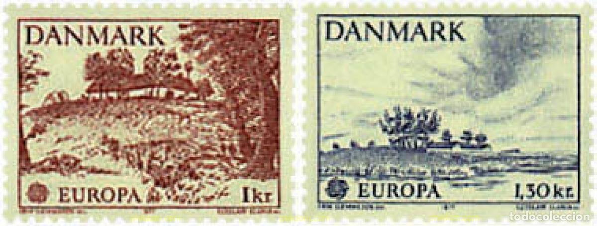Sellos: 96072 MNH DINAMARCA 1977 EUROPA CEPT. PAISAJES