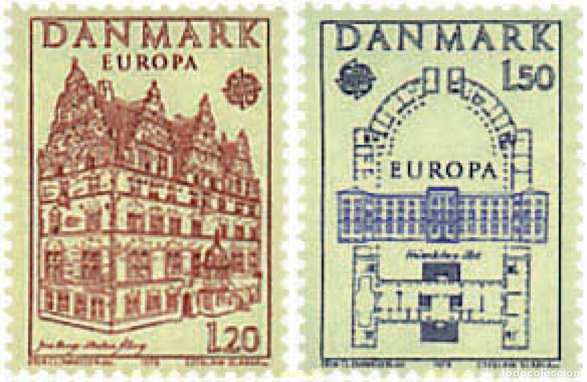 Sellos: 96081 MNH DINAMARCA 1978 EUROPA CEPT. ARQUITECTURA