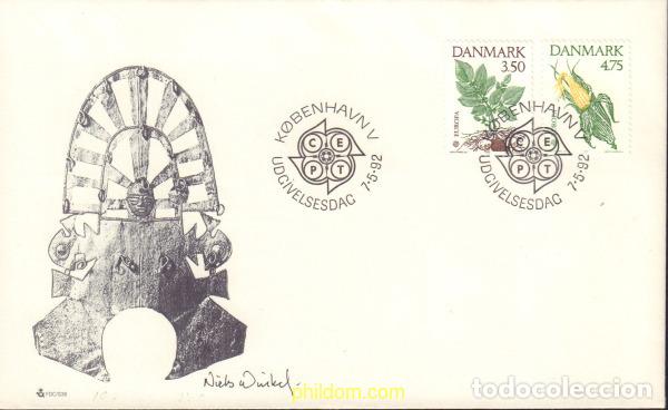 Sellos: 24306 MNH DINAMARCA 1992 EUROPA CEPT. 500 ANIVERSARIO DEL DESCUBRIMIENTO DE AMERICA