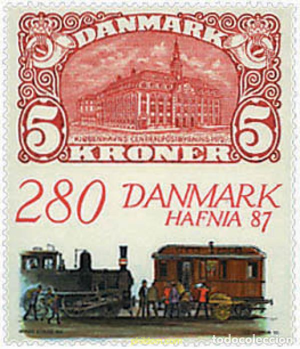 Sellos: 96248 MNH DINAMARCA 1987 HAFNIA 87. EXPOSICION FILATELICA INTERNACIONAL