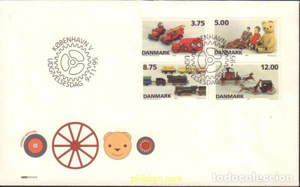 Sellos: 392474 MNH DINAMARCA 1995 JUGUETES DANESES