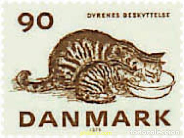 Sellos: 96041 MNH DINAMARCA 1975 CENTENARIO DE LA SOCIEDAD PROTECTORA DE ANIMALES DANESA