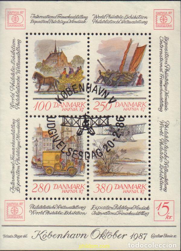 Sellos: 578458 USED DINAMARCA 1986 HAFNIA 87. EXPOSICION FILATELICA INTERNACIONAL
