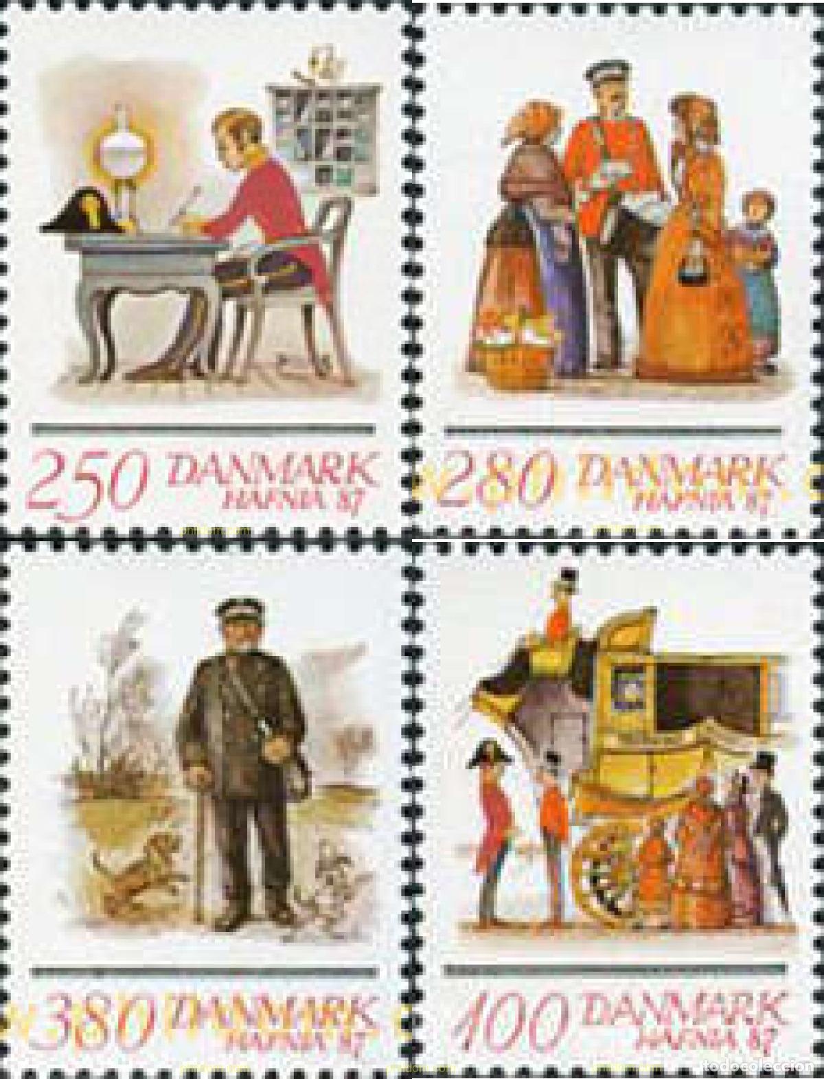 Sellos: 151164 MNH DINAMARCA 1986 HAFNIA 87. EXPOSICION FILATELICA INTERNACIONAL