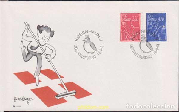 Sellos: 412589 MNH DINAMARCA 1991 MANTENGAMOS DINAMARCA LIMPIA