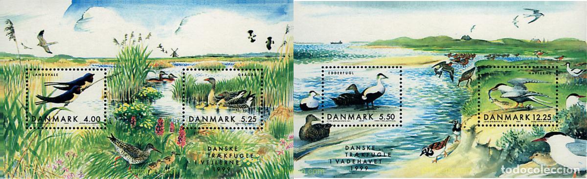 Sellos: 51501 MNH DINAMARCA 1999 AVES