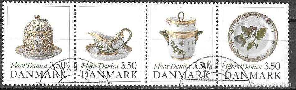 Stamps: SELLOS USADOS DE DINAMARCA 1990, YT 980/ 83
