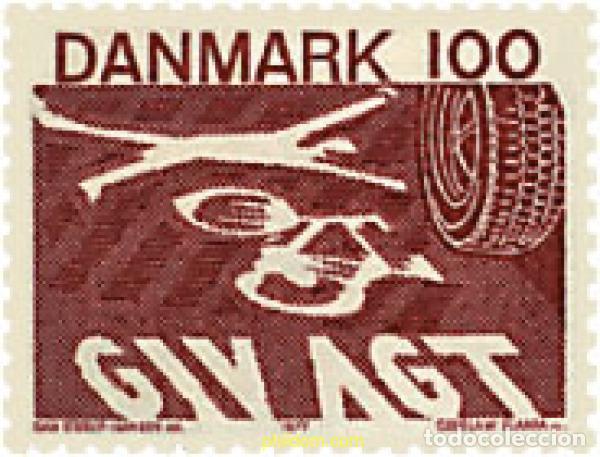 Sellos: 96071 MNH DINAMARCA 1977 NUEVO CODIGO DE CIRCULACION