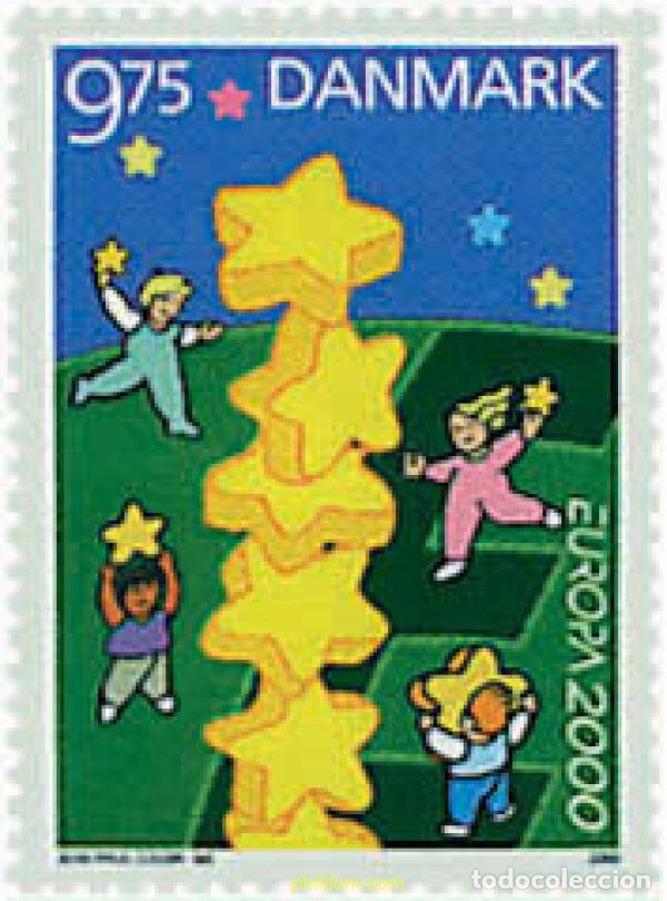 Sellos: 77118 MNH DINAMARCA 2000 EUROPA CEPT. CONSTRUCCION EUROPEA