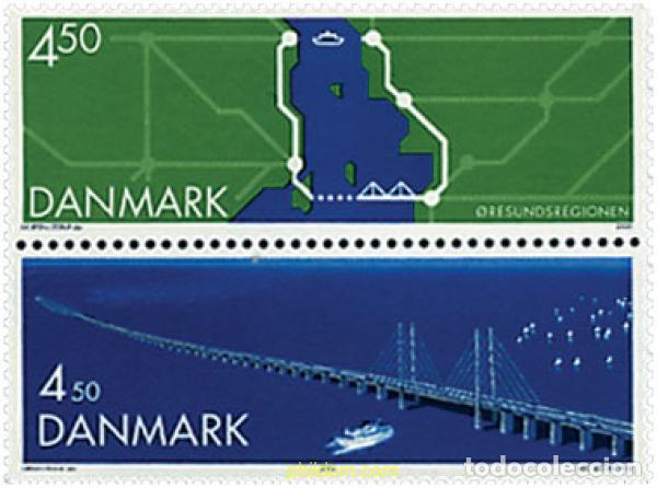 Sellos: 5909 MNH DINAMARCA 2000 PUENTE DE ORESUND