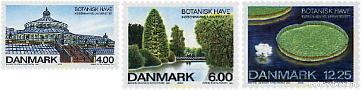 Sellos: 83699 MNH DINAMARCA 2001 400 ANIVERSARIO DEL JARDIN BOTANICO DE COPENHAGUE