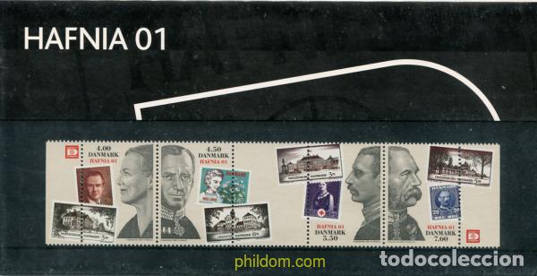 Sellos: 4519 MNH DINAMARCA 2001 HAFNIA 01. EXPOSICION FILATELICA INTERNACIONAL