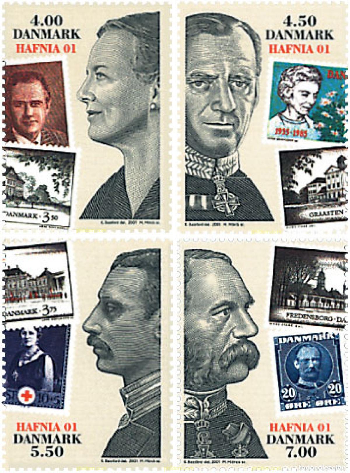 Sellos: 98376 MNH DINAMARCA 2001 HAFNIA 01. EXPOSICION FILATELICA INTERNACIONAL