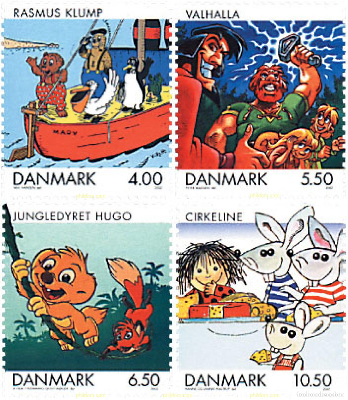 Selos: 89298 MNH DINAMARCA 2002 DIBUJOS INFANTILES