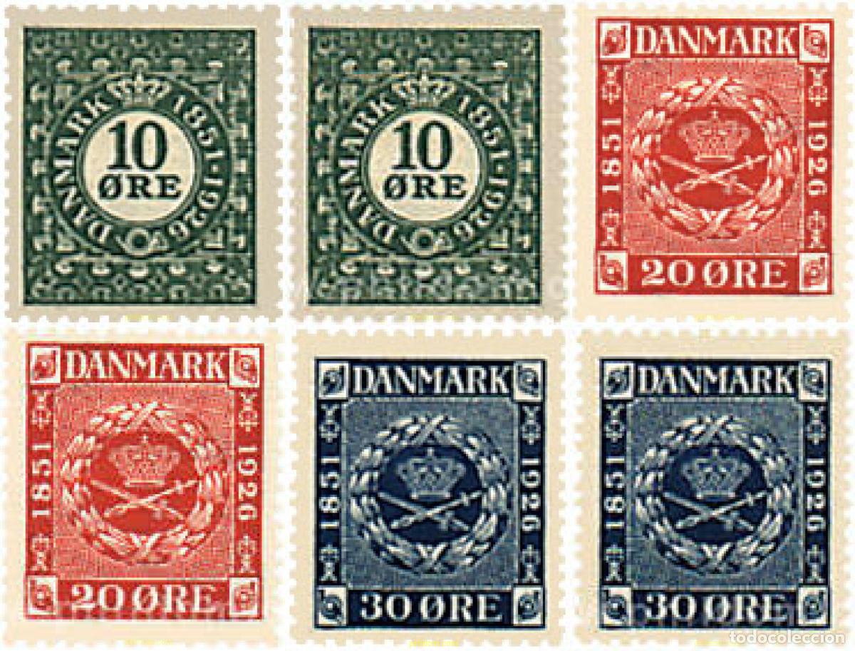 Selos: 619960 HINGED DINAMARCA 1926 75 ANIVERSARIO DEL SELLO
