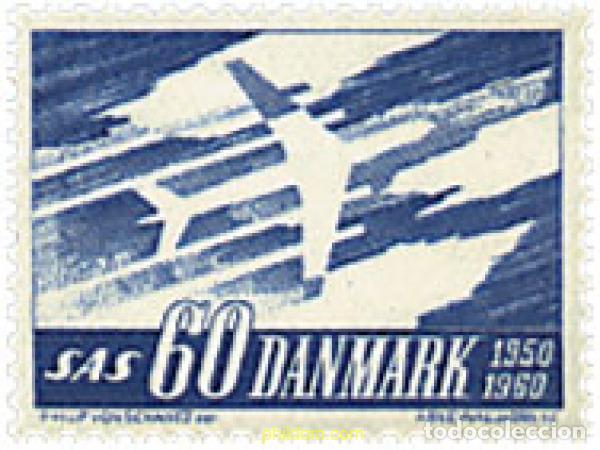 Sellos: 95945 MNH DINAMARCA 1961 10 ANIVERSARIO DE LA COMPA&Ntilde;IA AEREA SAS