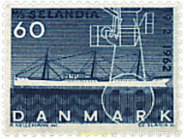 Sellos: 95952 MNH DINAMARCA 1962 50 ANIVERSARIO DEL BARCO SELANDIA