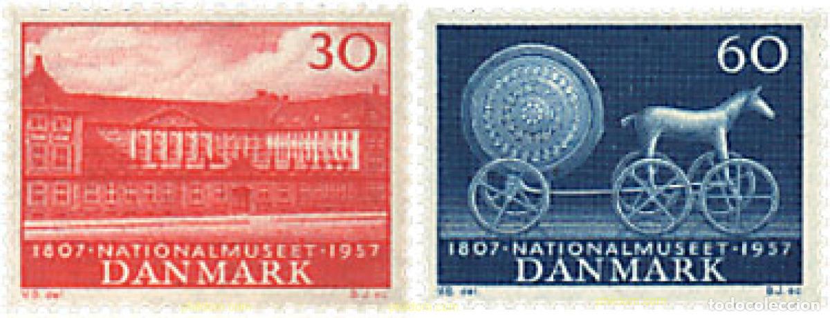 Sellos: 658155 HINGED DINAMARCA 1957 150 ANIVERSARIO DEL MUSEO NACIONAL