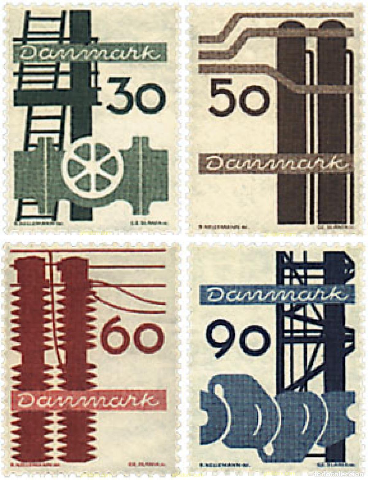 Sellos: 96007 MNH DINAMARCA 1968 LA INDUSTRIA DANESA