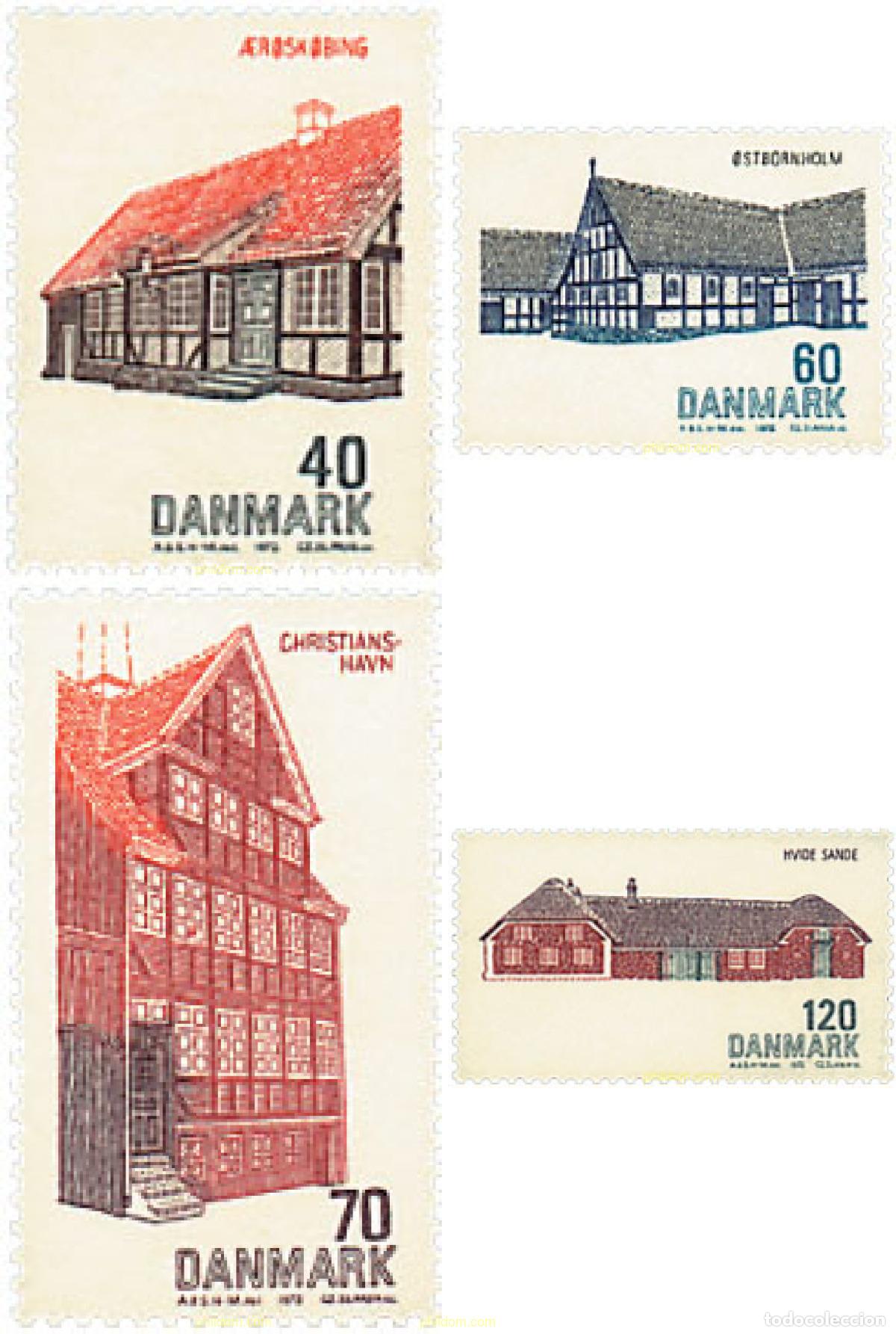 Timbres: 98359 MNH DINAMARCA 1972 PRESERVACION DE LAS CONSTRUCCIONES