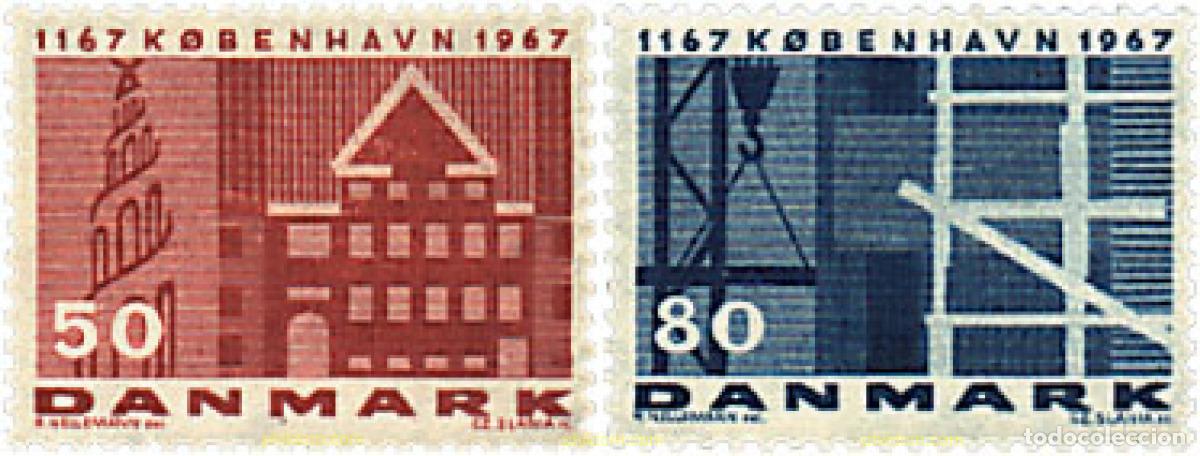 Briefmarken: 199307 MNH DINAMARCA 1967 800 ANIVERSARIO DE COPENHAGUE