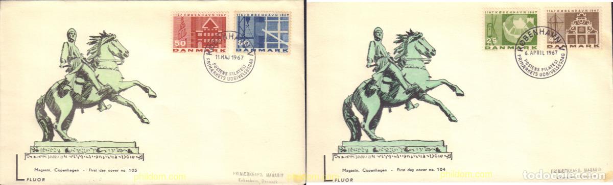 Briefmarken: 432143 MNH DINAMARCA 1967 800 ANIVERSARIO DE COPENHAGUE