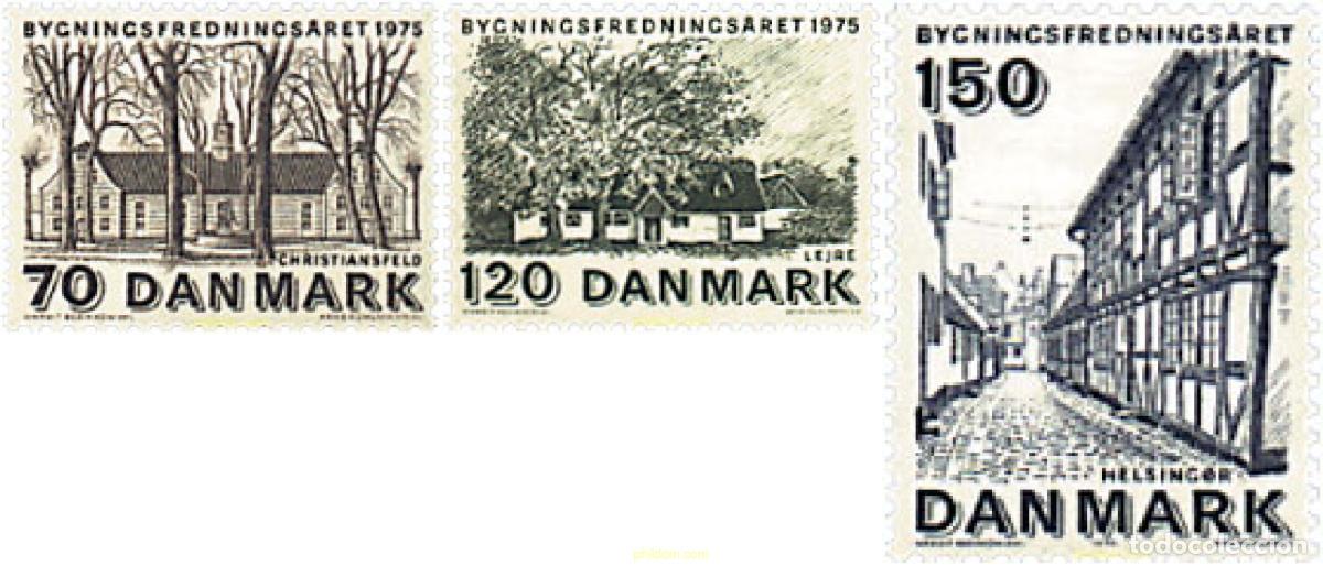 Briefmarken: 96059 MNH DINAMARCA 1975 A&Ntilde;O EUROPEO DE LA ARQUITECTURA