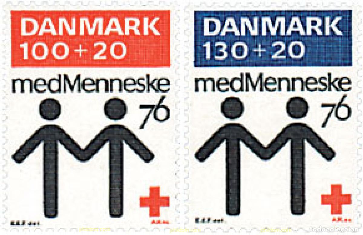 Briefmarken: 96065 MNH DINAMARCA 1976 CENTENARIO DE LA CRUZ ROJA DANESA