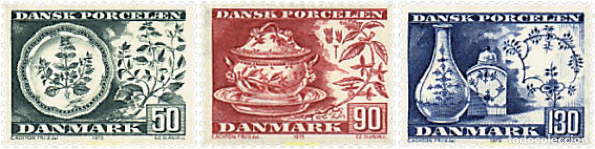Briefmarken: 96058 MNH DINAMARCA 1975 PORCELANA DANESA