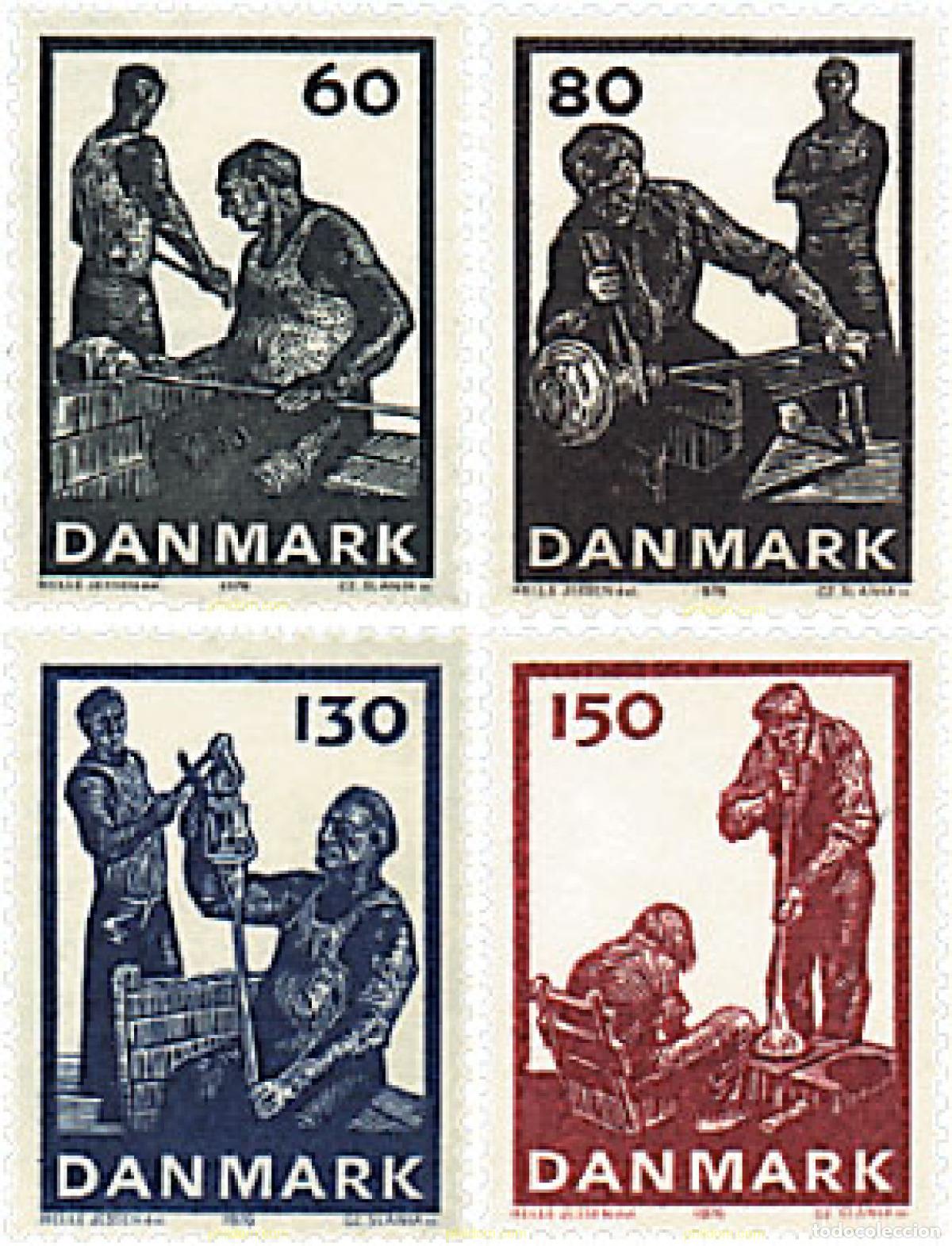 Briefmarken: 96070 MNH DINAMARCA 1976 INDUSTRIA DANESA DEL VIDRIO