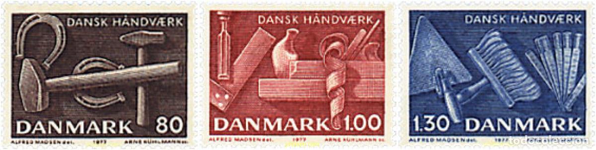 Briefmarken: 96075 MNH DINAMARCA 1977 ARTESANIA DANESA
