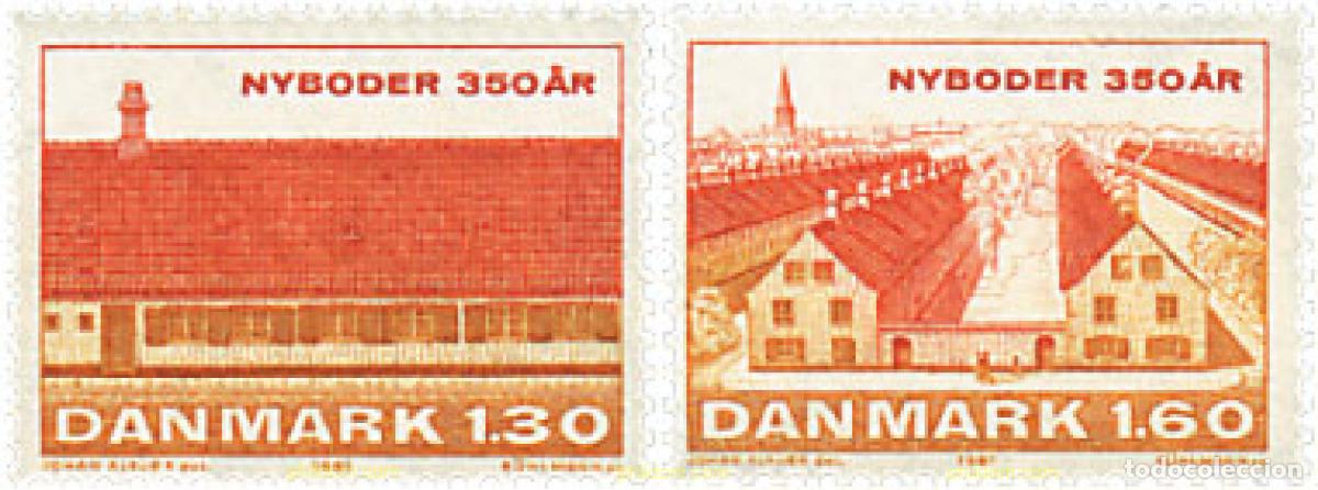 Sellos: 96130 MNH DINAMARCA 1981 350 ANIVERSARIO DE LA FUNDACION DEL BARRIO NAVAL NYBODER EN COPENHAGUE